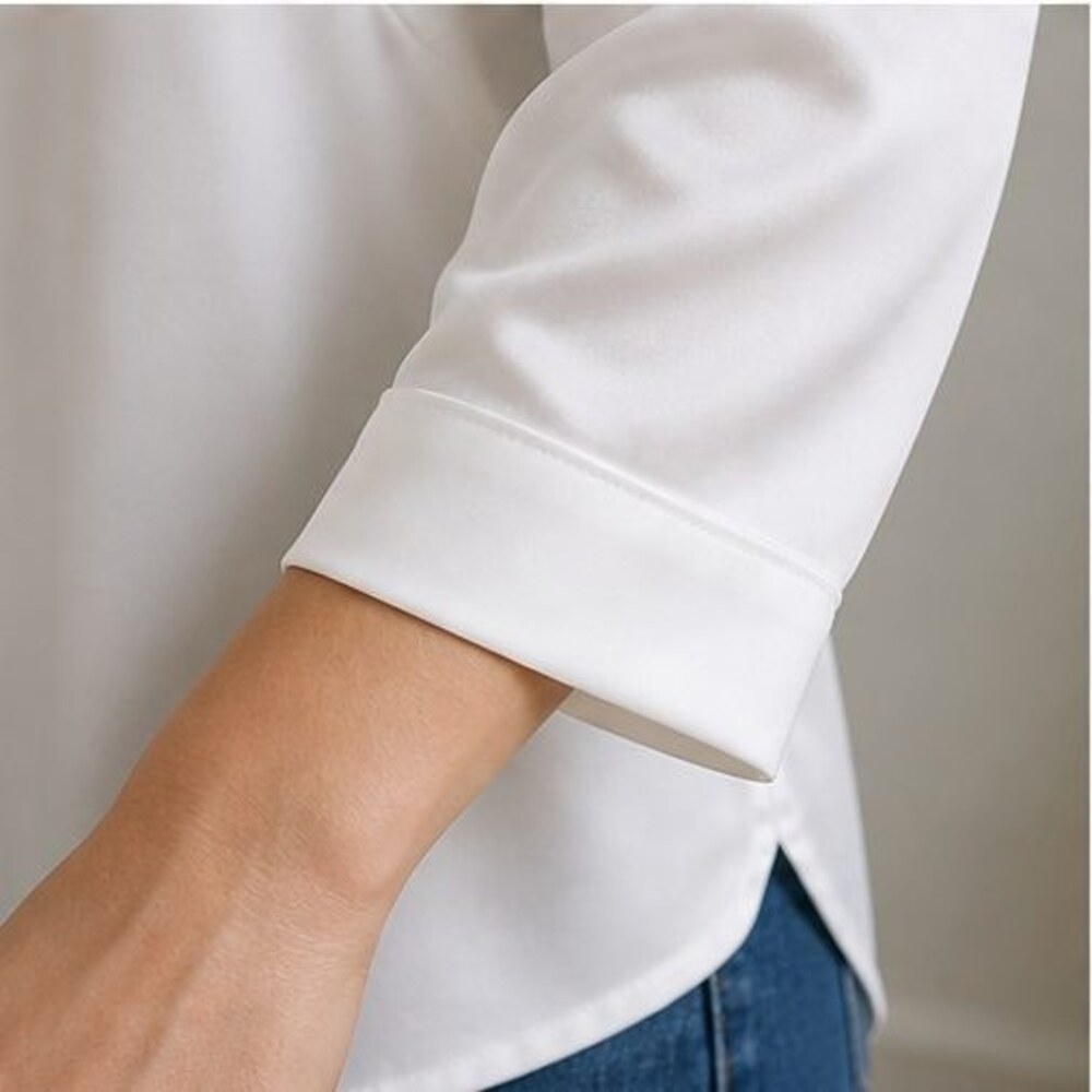 White Ruffle Blouse - Picture 5 of 6